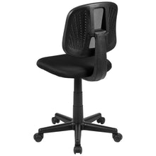 Load image into Gallery viewer, Fundamentals Mid-Back Black Mesh Swivel Task Office Chair with Pivot Back

