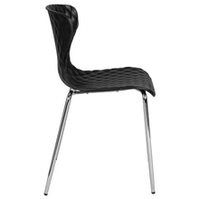 Load image into Gallery viewer, Contemporary Design Black Plastic Stack Chair
