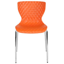 Load image into Gallery viewer, Contemporary Design Orange Plastic Stack Chair
