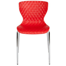 Load image into Gallery viewer, Contemporary Design Red Plastic Stack Chair
