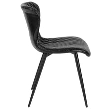 Load image into Gallery viewer, Contemporary Upholstered Chair in Black Vinyl
