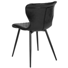 Load image into Gallery viewer, Contemporary Upholstered Chair in Black Vinyl
