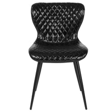 Load image into Gallery viewer, Contemporary Upholstered Chair in Black Vinyl
