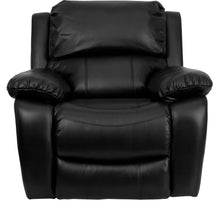 Load image into Gallery viewer, Black LeatherSoft Rocker Recliner + Headrest Cover
