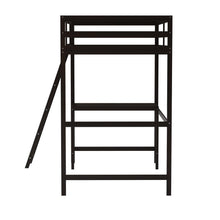 Load image into Gallery viewer, Loft Bed Frame with Desk, Twin Size with Protective Guard Rails - Espresso
