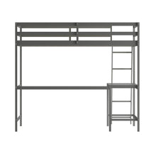 Load image into Gallery viewer, Twin Loft Bed Frame with Desk
