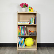 Load image into Gallery viewer, Wooden 3 Section School Classroom Storage Cabinet - 36"H (Natural)

