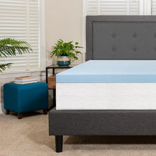 Load image into Gallery viewer, 3 inch Cool Gel Mattress Topper with CertiPUR-US Certified Memory Foam - Twin
