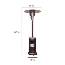Load image into Gallery viewer, Bronze Stainless Steel Propane Heater with Wheels-7.5 Feet Tall
