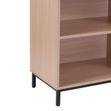 Load image into Gallery viewer, 4 Shelf 29.5"H Open Bookcase Storage in Oak Wood Grain Finish
