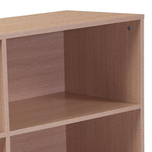 Load image into Gallery viewer, 4 Shelf 29.5"H Open Bookcase Storage in Oak Wood Grain Finish
