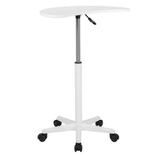 Load image into Gallery viewer, White Sit to Stand Mobile Laptop Computer Desk
