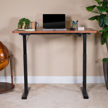 Load image into Gallery viewer, Electric Height Standing Desk - Table Top 48" Wide - 24" Deep (Mahogany)
