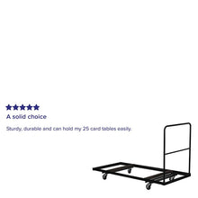 Load image into Gallery viewer, Black Folding Table Dolly for 30''W x 72''D Rectangular Folding Tables
