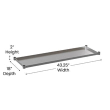 Load image into Gallery viewer, djustable Lower Shelf for 24" x 48" Stainless Steel Tables
