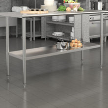Load image into Gallery viewer, djustable Lower Shelf for 24" x 60" Stainless Steel Tables
