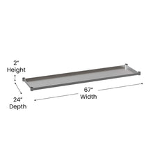 Load image into Gallery viewer, djustable Lower Shelf for 30" x 72" Stainless Steel Tables
