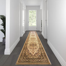 Load image into Gallery viewer, Persian 3' x 20' Ivory Area Rug - Olefin Rug with Jute Backing
