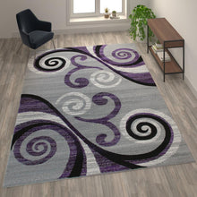 Load image into Gallery viewer, Contemporary 8' x 10' Accent Rug for Indoor Use
