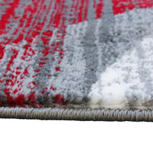Load image into Gallery viewer, 2' x 7' Red Swirl Olefin Area Rug for Entryway, Living Room, Bedroom
