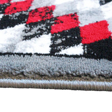 Load image into Gallery viewer, Southwestern 2' x 7' Red Area Rug - Olefin Rug with Jute Backing
