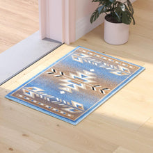 Load image into Gallery viewer, Southwestern 2' x 3' Blue Area Rug - Olefin Rug
