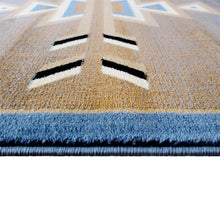 Load image into Gallery viewer, Southwestern 2' x 7' Blue Area Rug - Olefin Rug
