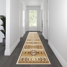 Load image into Gallery viewer, Southwestern Geometric 3' x 16' Accent Rug for Indoor Use

