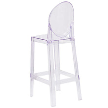 Load image into Gallery viewer, Ghost Barstool with Oval Back in Revna Transparent Crystal
