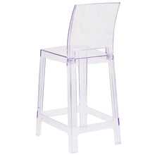 Load image into Gallery viewer, Ghost Counter Stool with Square Back in Transparent Crystal
