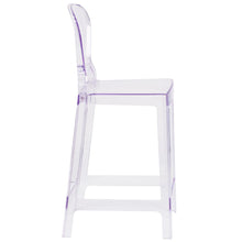 Load image into Gallery viewer, Ghost Counter Stool with Tear Back in Transparent Crystal

