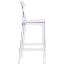 Load image into Gallery viewer, Ghost Barstool with Tear Back in Transparent Crystal
