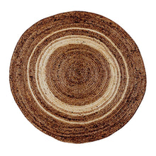 Load image into Gallery viewer, Natural Fiber Jute Area Rug 4 Foot Round - Braided Jute Rug - Natural Area Rugs
