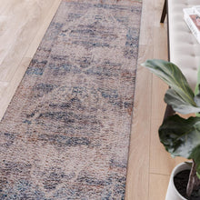 Load image into Gallery viewer, Artisan Old English Style Traditional Rug - 2'x6' - Blue Polyester
