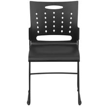 Load image into Gallery viewer, 881 lb. Capacity Black Sled Base Stack Chair with Air-Vent Back
