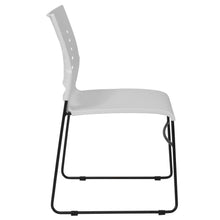Load image into Gallery viewer, 881 lb. Capacity White Sled Base Stack Chair with Air-Vent Back
