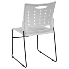 Load image into Gallery viewer, 881 lb. Capacity White Sled Base Stack Chair with Air-Vent Back
