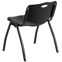 Load image into Gallery viewer, 880 lb. Capacity Black Plastic Stack Chair

