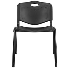 Load image into Gallery viewer, 880 lb. Capacity Black Plastic Stack Chair
