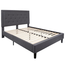 Load image into Gallery viewer, Queen Platform Bed | Queen Size Platform Bed Frame with Headboard
