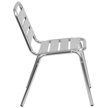 Load image into Gallery viewer, Aluminum Indoor-Outdoor Restaurant Stack Chair with Triple Slat Back
