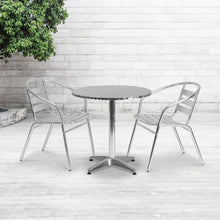 Load image into Gallery viewer, 27.5'' Round Aluminum Indoor-Outdoor Table with Base
