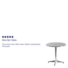 Load image into Gallery viewer, 27.5'' Round Aluminum Indoor-Outdoor Table with Base
