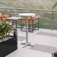 Load image into Gallery viewer, 23.5" Round Aluminum Indoor-Outdoor Bar Height Table
