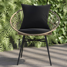 Load image into Gallery viewer, Modern Boho Style Rattan Rope Patio Chairs with Cushions, Set of 2
