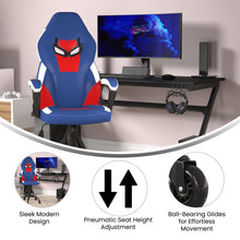Load image into Gallery viewer, PC Office Computer Chair - Red, Blue Gaming Chair - 360° Swivel - Roller Wheels
