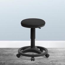 Load image into Gallery viewer, Black Ergonomic Stool with Foot Ring
