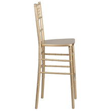 Load image into Gallery viewer, Gold Wood Chiavari Barstool
