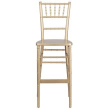 Load image into Gallery viewer, Gold Wood Chiavari Barstool
