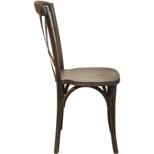 Load image into Gallery viewer, Gray Wash Dark Driftwood X-Back Chair
